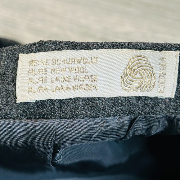 Vintage 80s Escada by Margaretha Ley Grey Pure Wool Pencil Skirt (size 4) - Picture 5 of 12